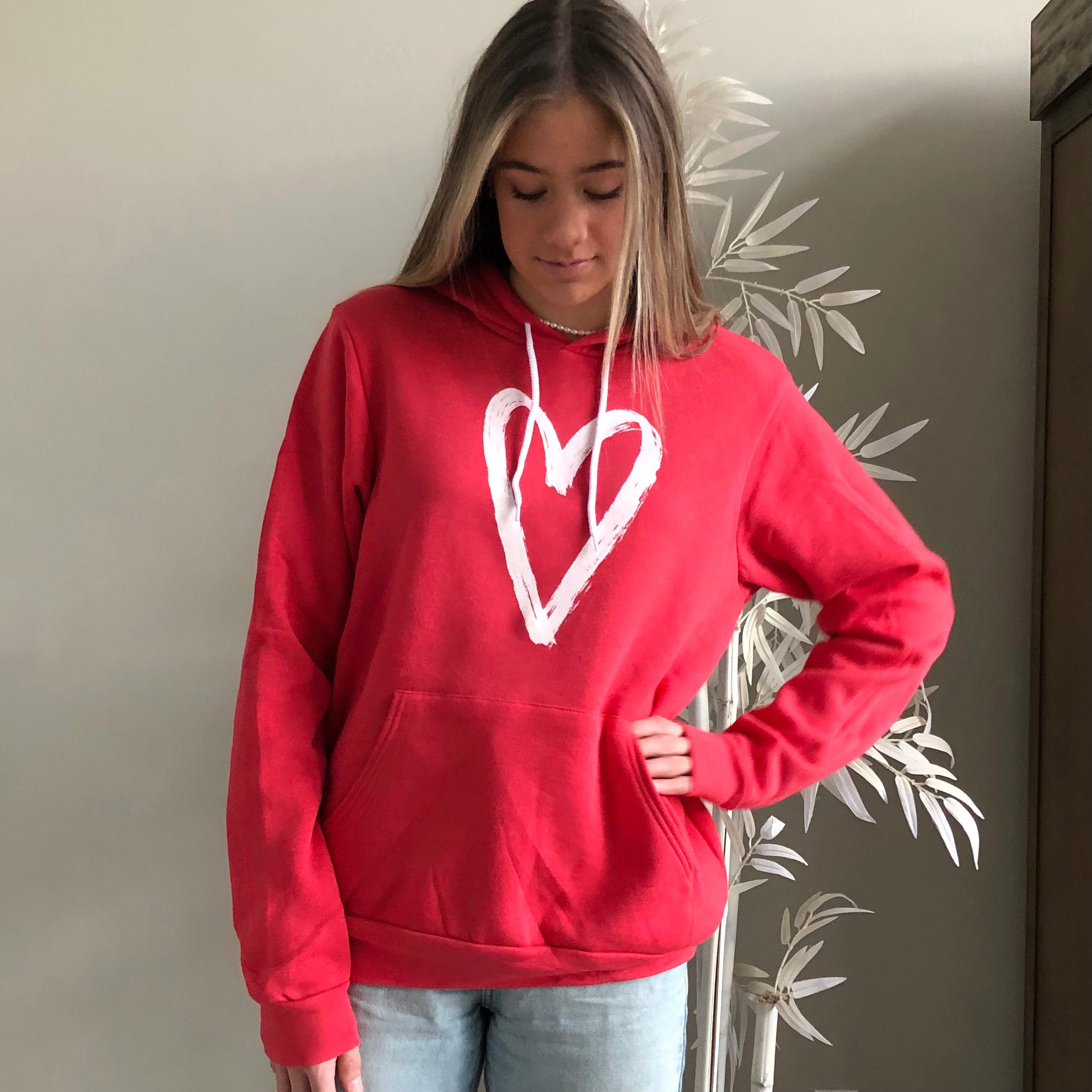 Brush Stroke Heart Hoodie